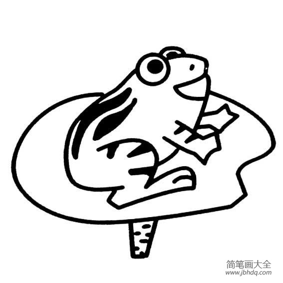 昆虫简笔画大全 青蛙简笔画图片(3)