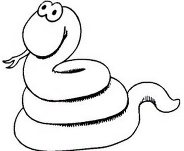 蛇的简笔画图画(3)