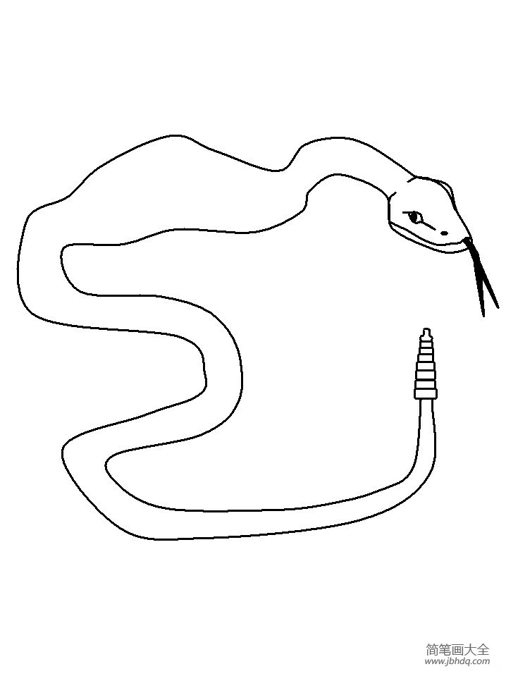 简单蛇的简笔画(2)