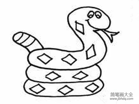 蛇的简笔画(2)