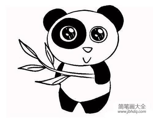 可爱的大熊猫简笔画图画(2)