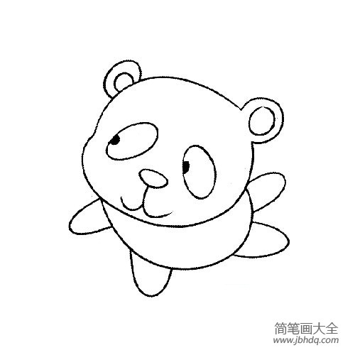 2016大熊猫简笔画大全(4)