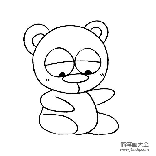 2016大熊猫简笔画大全(5)