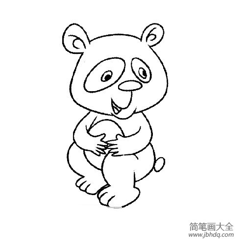 2016大熊猫简笔画大全(6)
