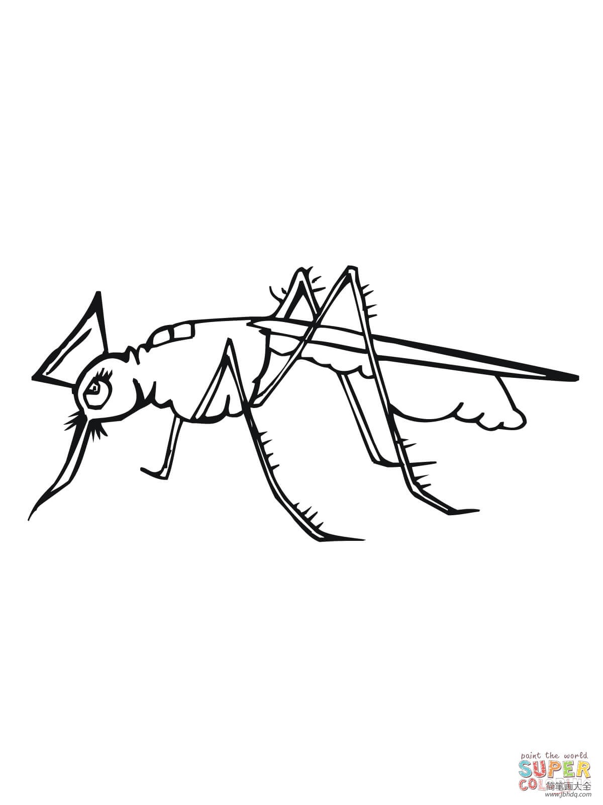 卡通蚊子的画法