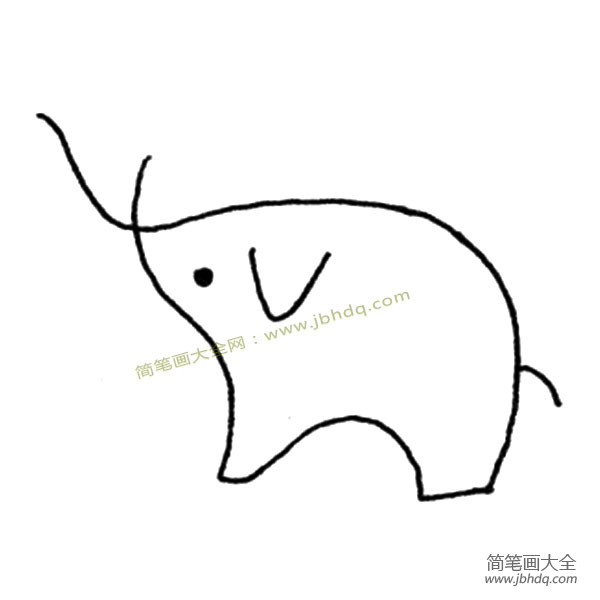 可爱的小象简笔画图片大全(2)