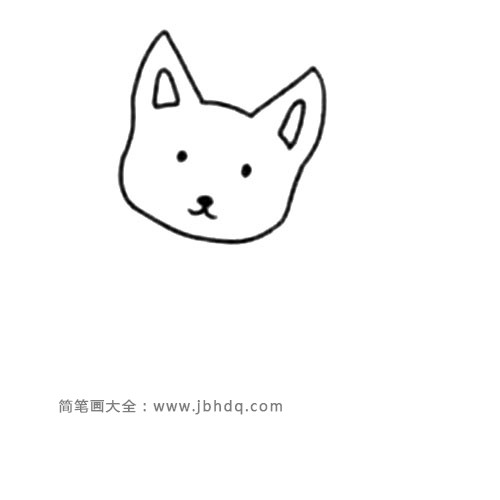 简单的小猫简笔画教程(2)