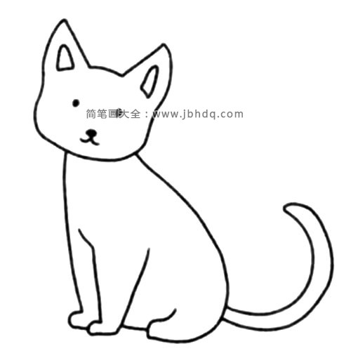 简单的小猫简笔画教程(4)