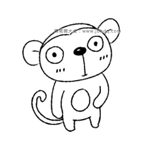 动物的画法 猴子(3)
