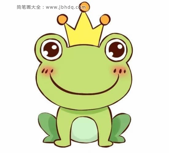 萌萌哒青蛙王子简笔画