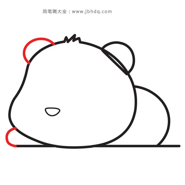 如何画可爱的大熊猫(7)
