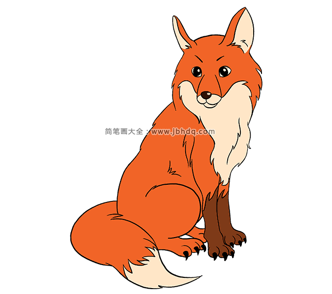 漂亮的狐狸怎么画(2)