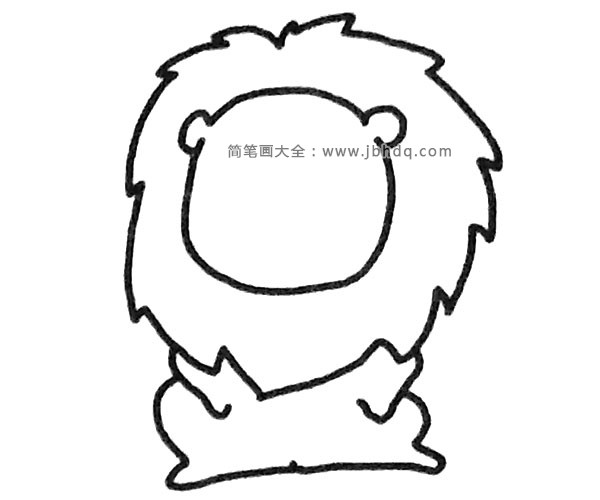 Q版狮子简笔画教程(3)