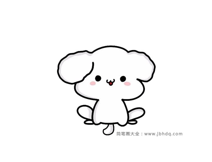可爱的小狗简笔画图片（9张）(6)