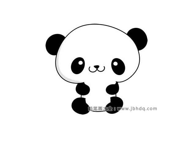 七步画出可爱的大熊猫(7)