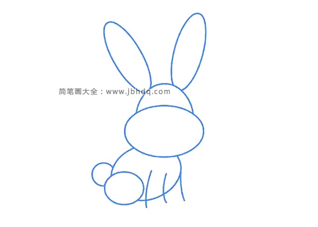 一步一步画卡通小白兔(2)