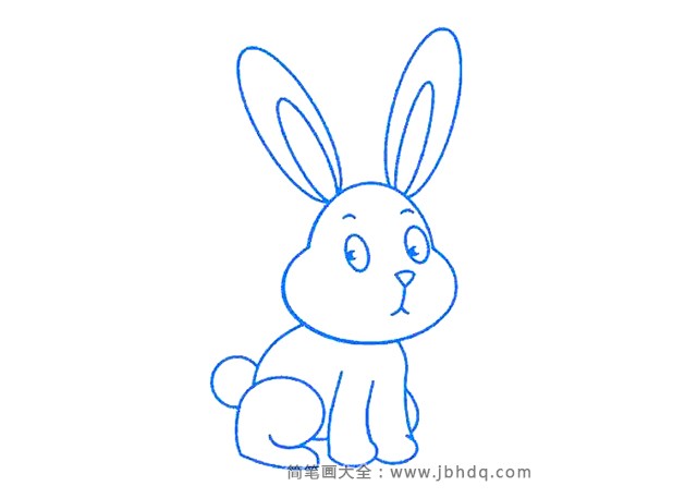 一步一步画卡通小白兔(4)