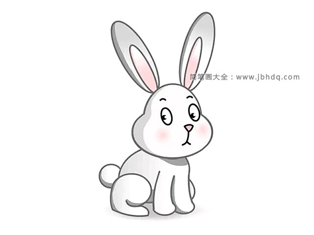 一步一步画卡通小白兔(5)