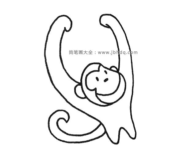 长臂猿简笔画图片(3)