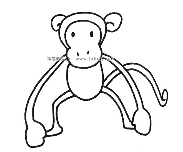 长臂猿简笔画图片(6)