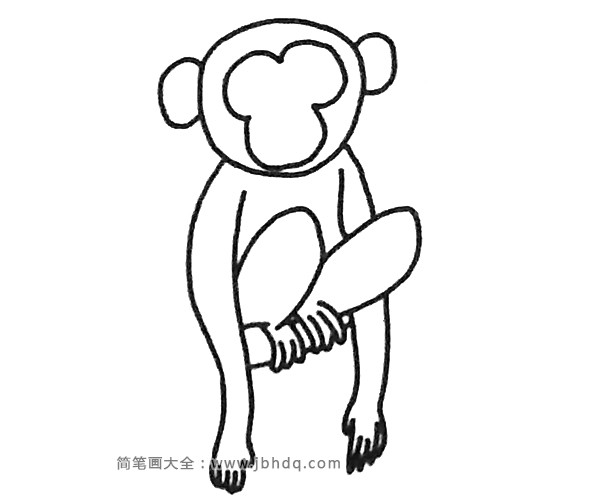 四步学画长臂猿(3)
