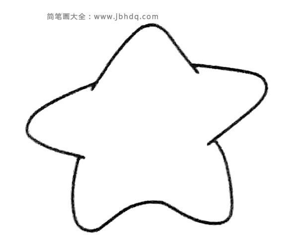 四步学画卡通海星(2)