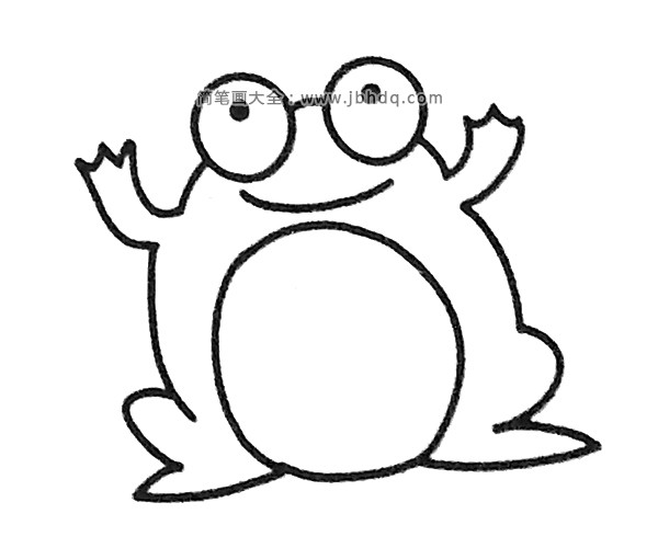 青蛙和蝌蚪简笔画图片(3)