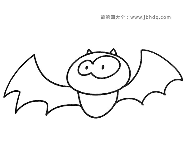 一组卡通蝙蝠简笔画图片