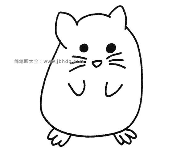 四步学画可爱龙猫(4)