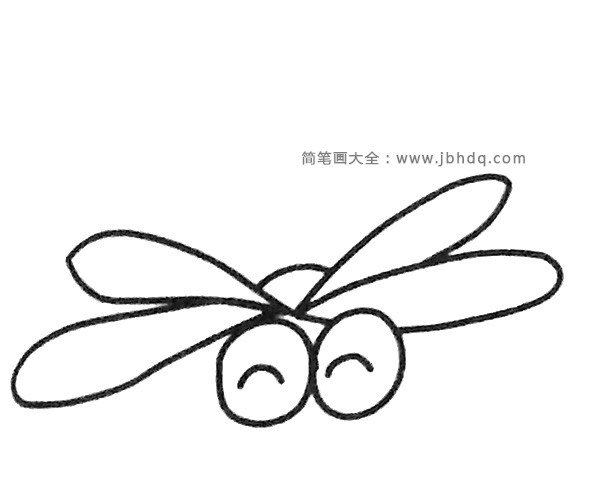 四步画出可爱的蜻蜓(3)