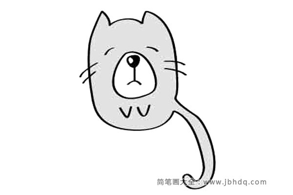 简单可爱的小猫简笔画大全(2)