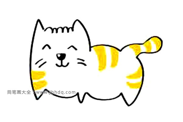 简单可爱的小猫简笔画大全(3)