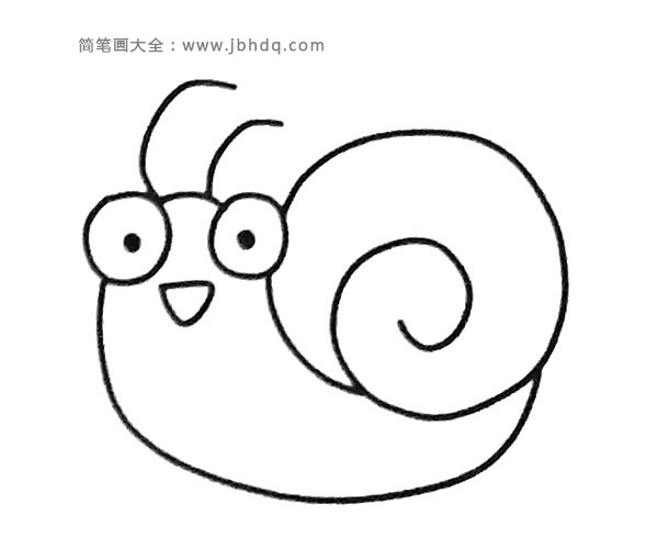 一组蜗牛简笔画图片(2)