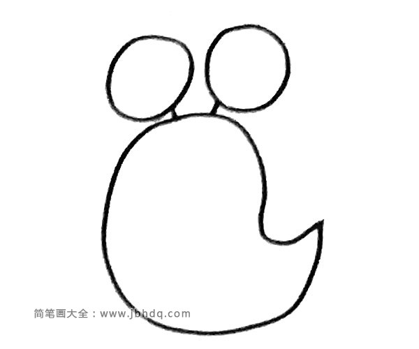 简单四步画出卡通蜗牛(2)