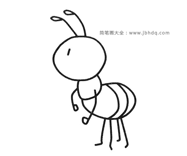 一组卡通蚂蚁简笔画图片(3)