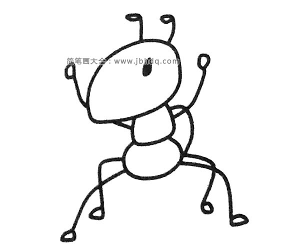 四步画出蚂蚁(4)
