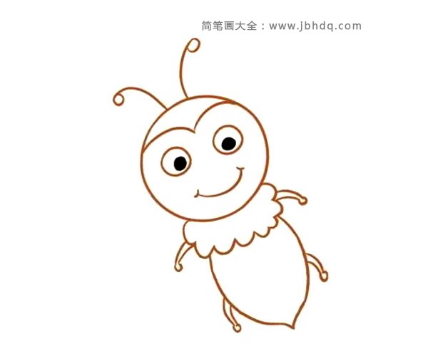 学画卡通蜜蜂简笔画(4)