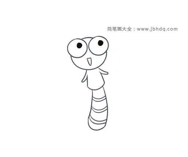 漂亮的卡通蜻蜓简笔画(5)