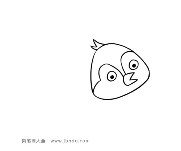 可爱的燕子简笔画(2)