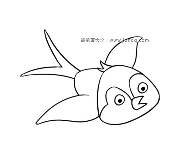 可爱的燕子简笔画(4)