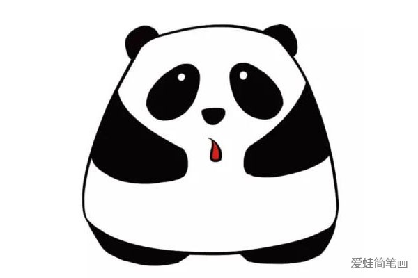三张超卡哇伊大熊猫简笔画