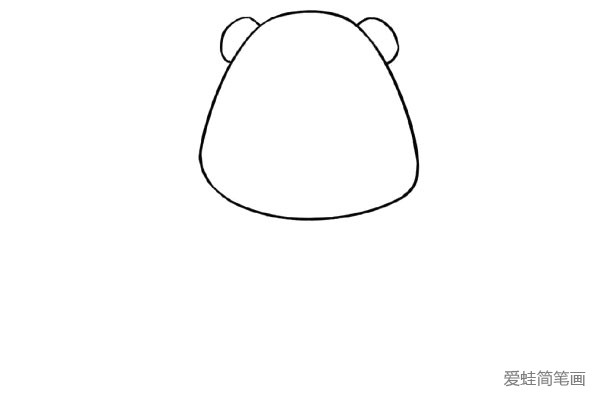 可爱的卡通大熊猫简笔画(2)