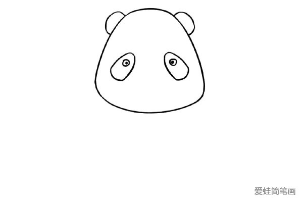 可爱的卡通大熊猫简笔画(3)
