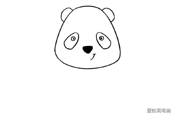 可爱的卡通大熊猫简笔画(4)