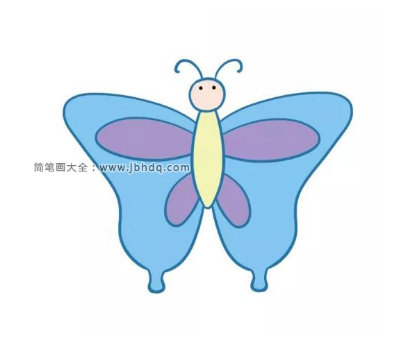 三张漂亮的蝴蝶简笔画图片(2)