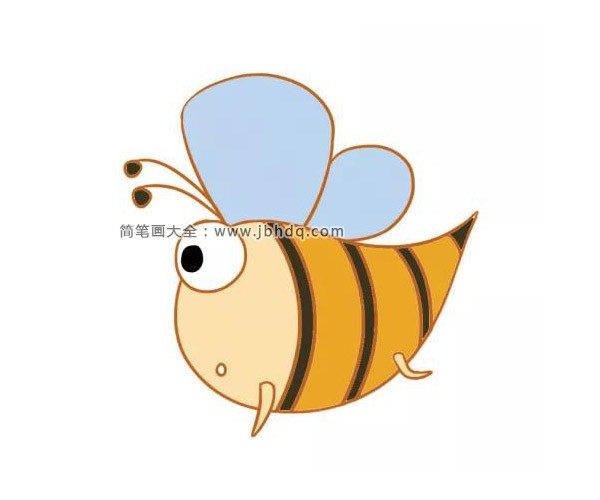 三张可爱的卡通蜜蜂简笔画图片(2)