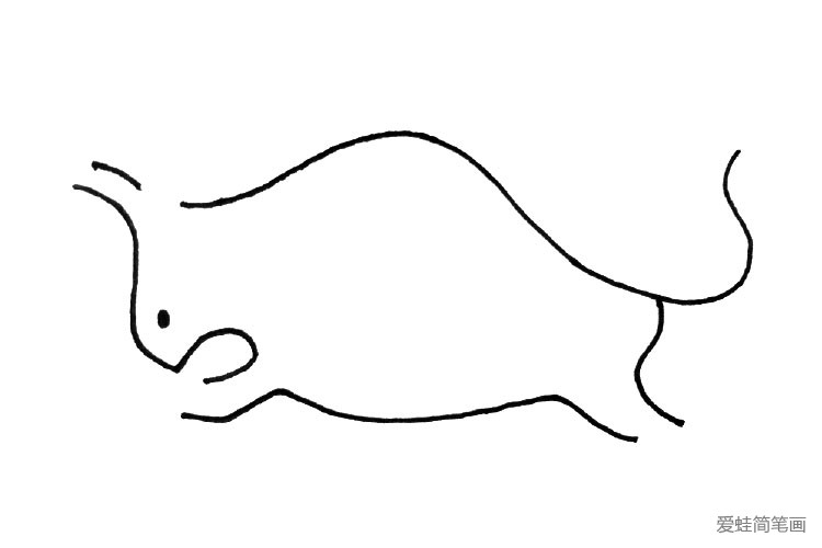 一波单线简笔画动物(3)