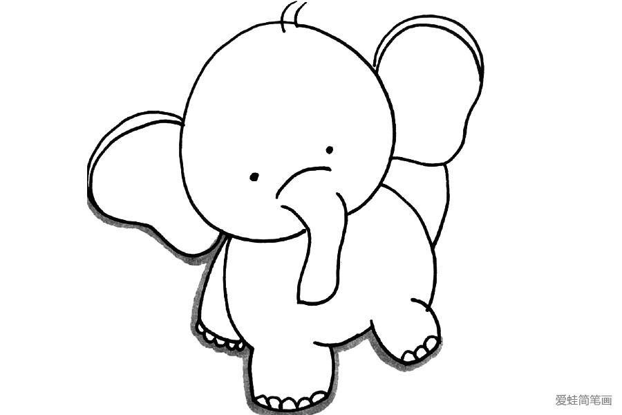 儿童轻松学画大象(2)
