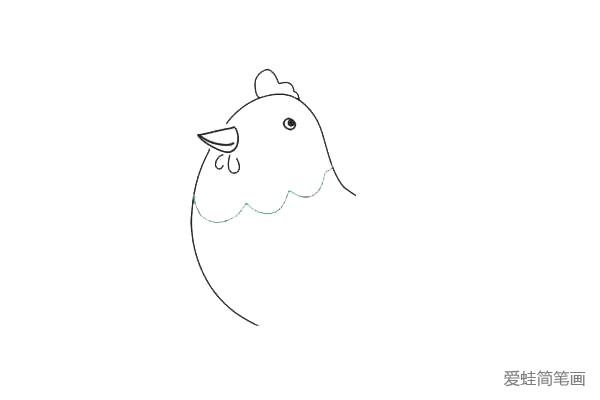 母鸡简笔画(4)