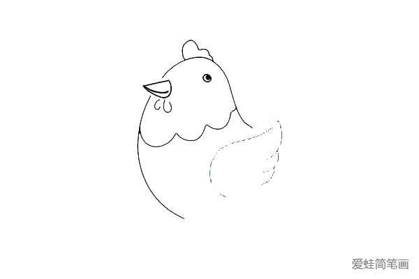母鸡简笔画(5)